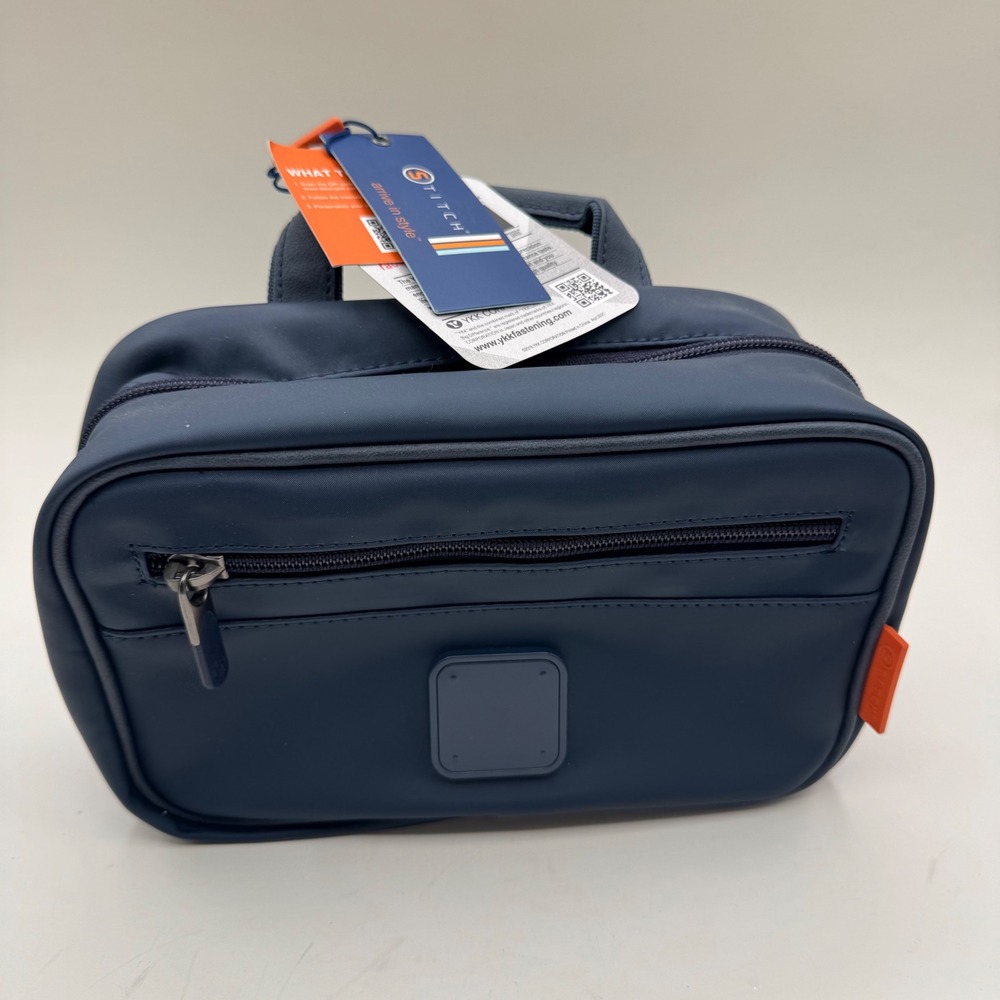 Stitch Golf Dopp Kit Navy Blue Touring Fabric Water Resistant Travel Bag NEW